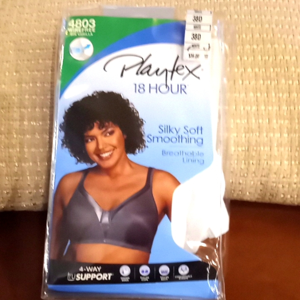 NWY 18 Playtex wire-free white bra